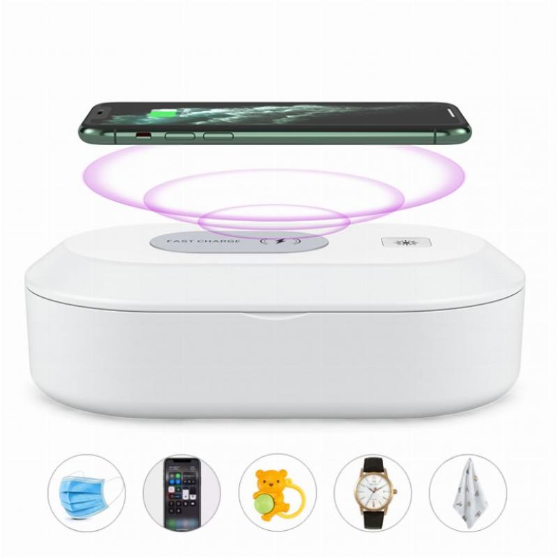 Image of UV Sterilising Box with Wireless Charger