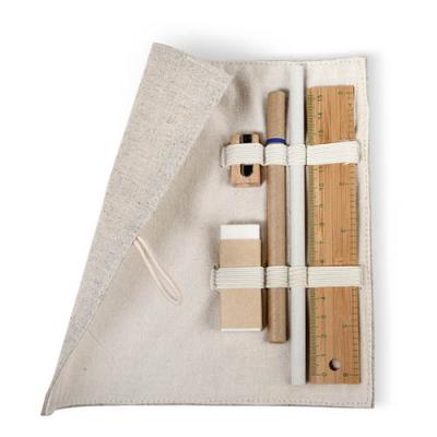 Image of Stationary set in cotton pouch
