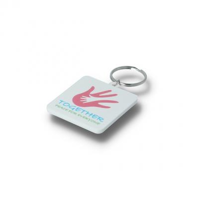 Image of Recycled 45mm Square Keyring