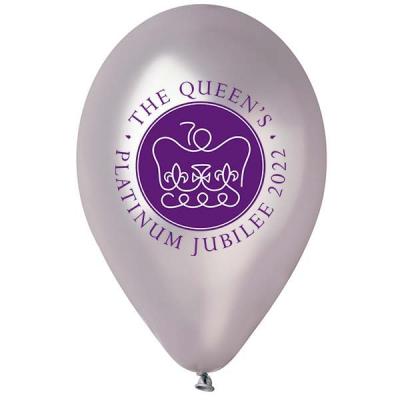 Image of H M Queen Elizabeth Platinum Jubilee 10" Rubber Balloons